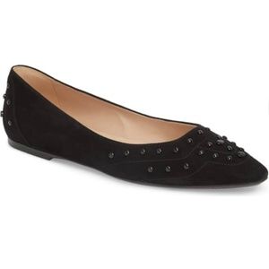 Tod's Gommini Pointy Toe Ballet Flats